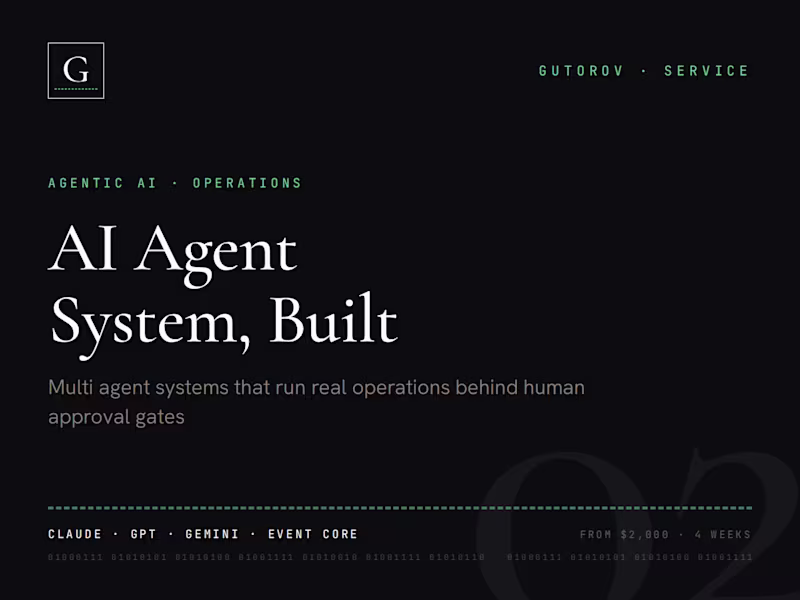 Cover image for AI Agent System, Built
