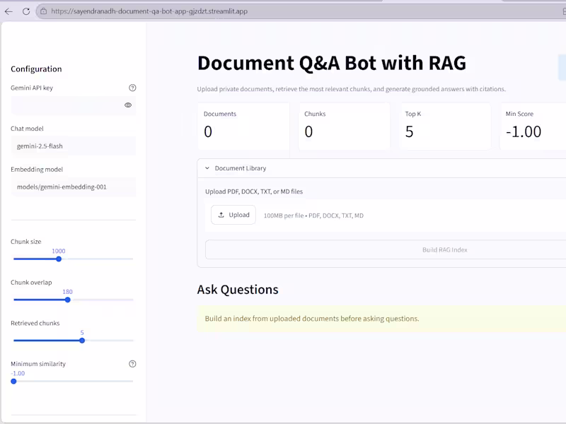Cover image for GitHub - sayendranadh/document-qa-bot