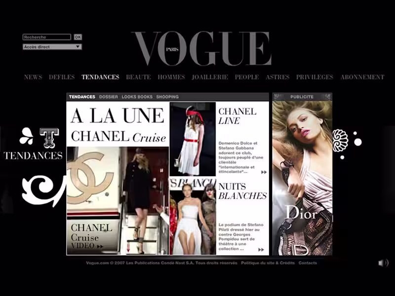 Cover image for Client: Vogue Paris
Project: For Vogue