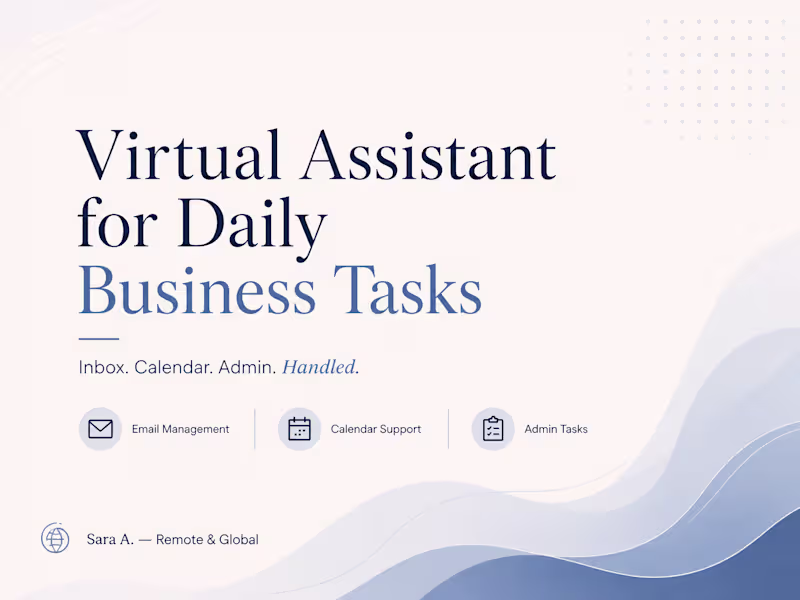 Cover image for Virtual Assistant for Daily Business Tasks