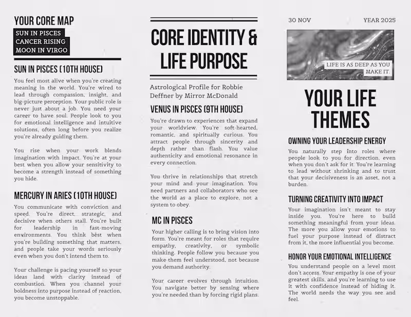 Cover image for Visual life map designed for