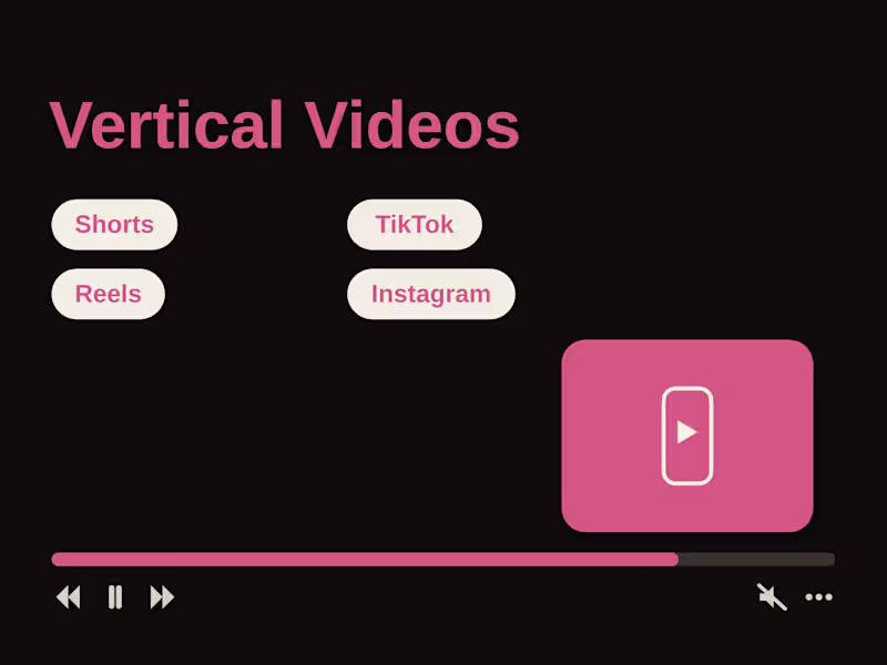 Cover image for Vertical Videos (Shorts, TikTok, Reels & Instagram)