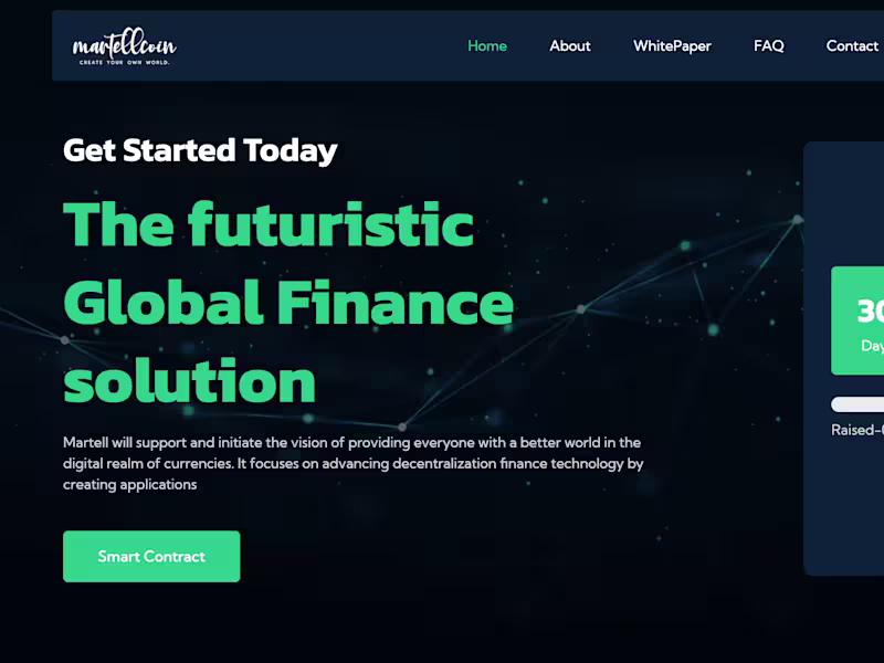Cover image for The futuristic Global Finance solution
