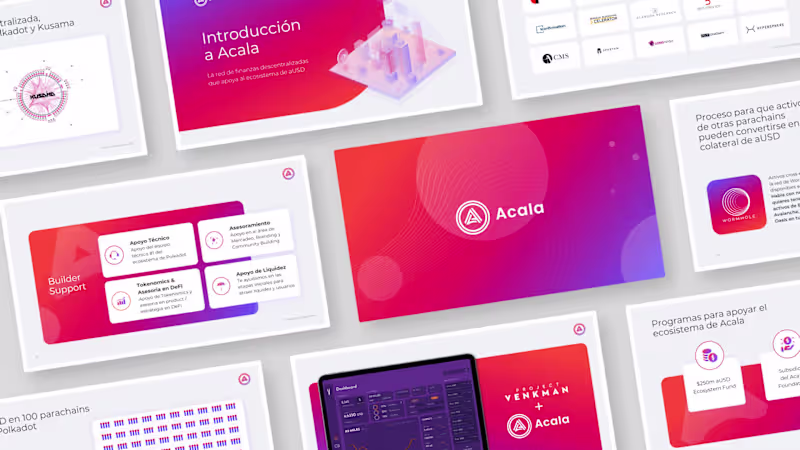 Cover image for Acala Network pitch deck