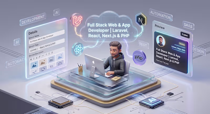 Cover image for Full Stack Web & App Developer | Laravel, React, Next.js & PHP