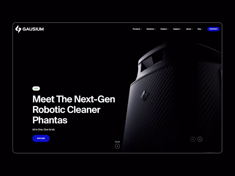 Cover image for Website Overhaul, Graphic Design for Robotics - Gausium