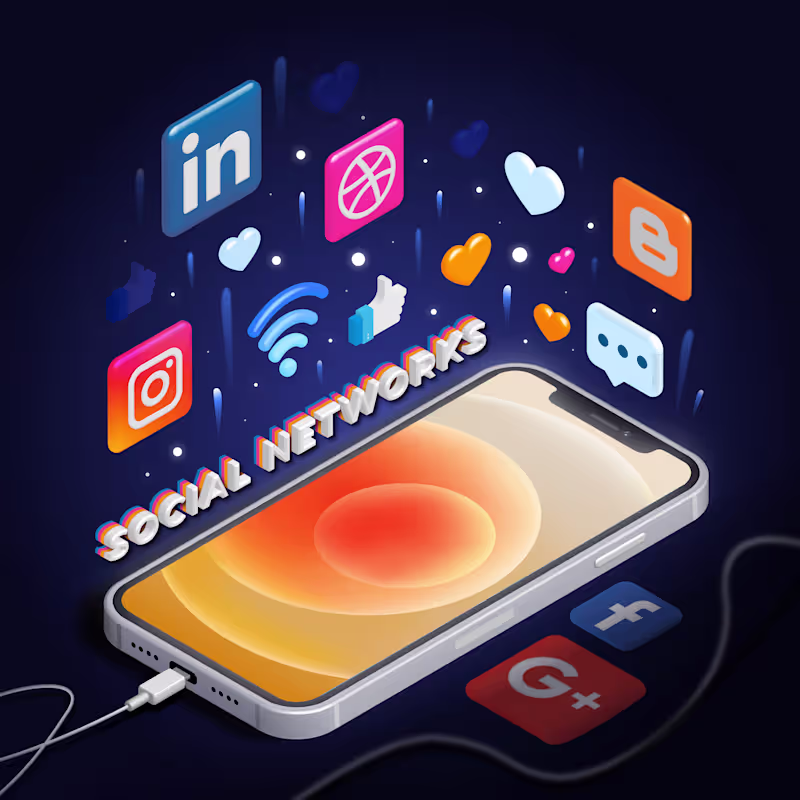 Cover image for Vector illustration | "Social Networks" on Behance
