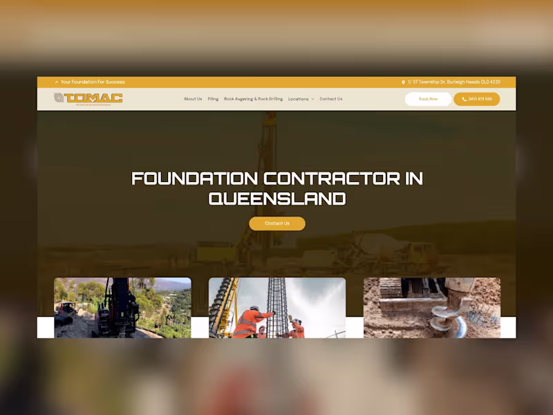 Cover image for Project Title: TOMAC | Industrial Portfolio Architecture Ind...