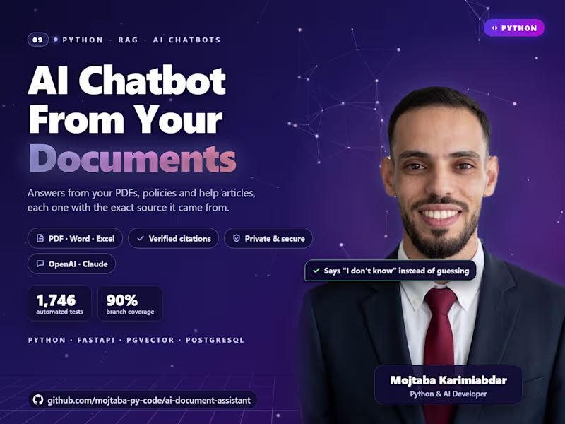 Cover image for AI Chatbot (RAG) from Your Documents