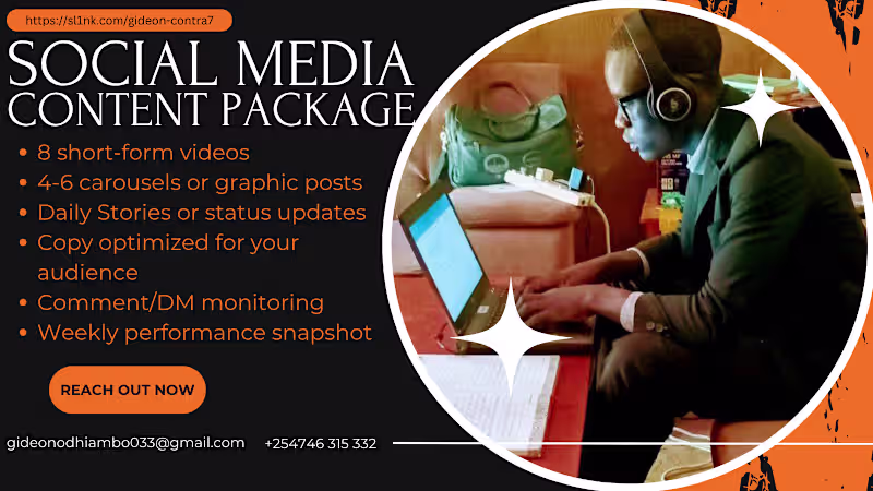 Cover image for SOCIAL MEDIA CONTENT CREATION 