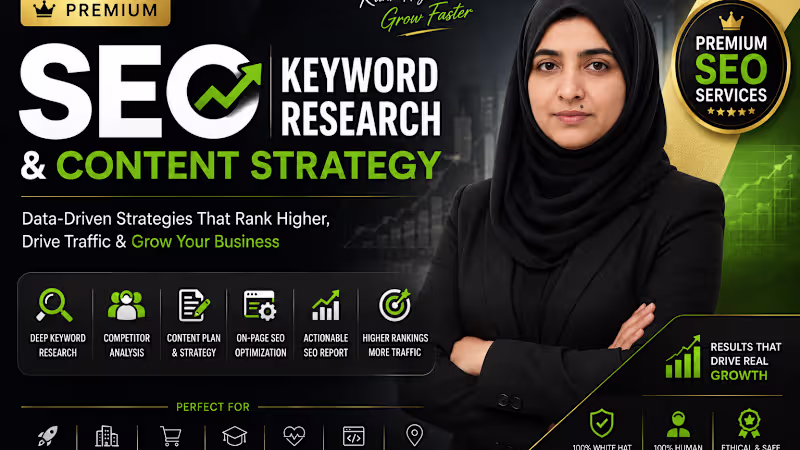 Cover image for SEO Keyword Research & Content Strategy for Business Growth