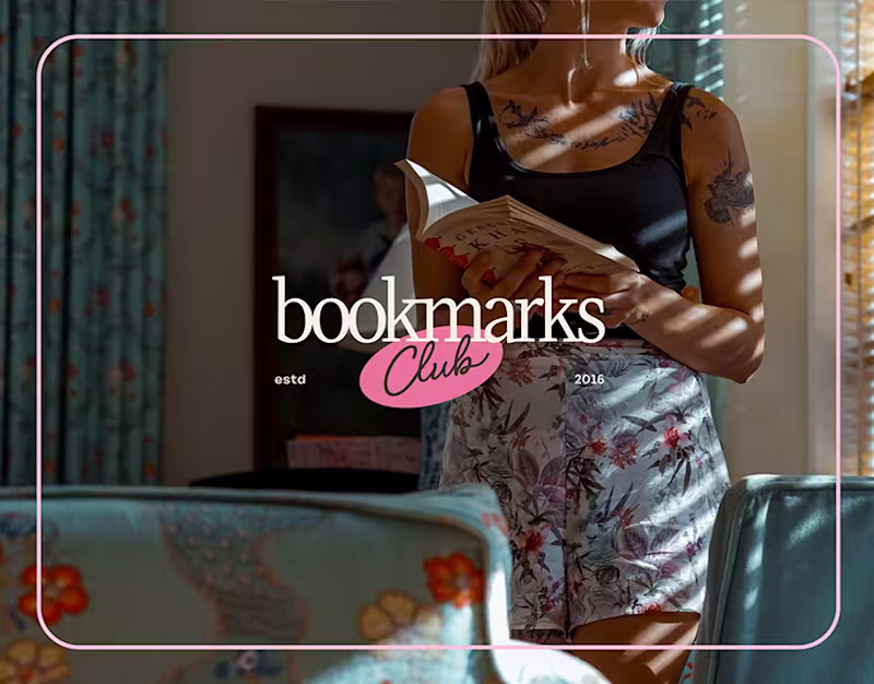 Cover image for Brand Identity & Web Design - Bookmarks Club