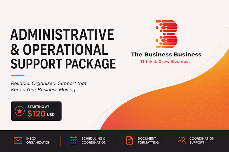 Cover image for Administrative & Operational Support Package