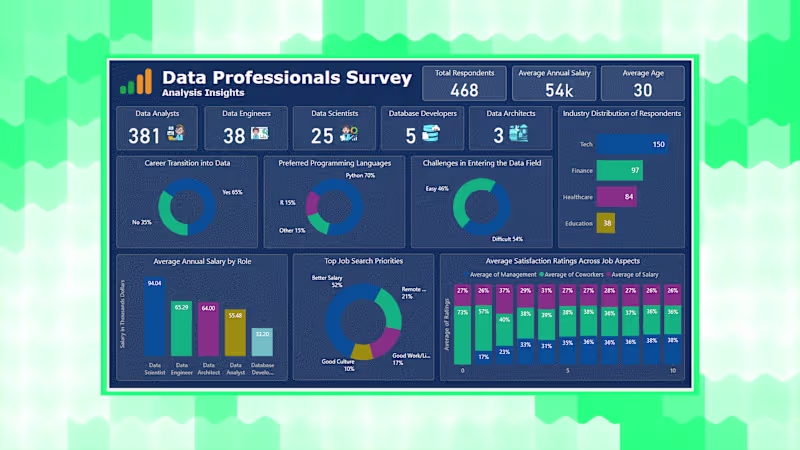 Cover image for Data Professionals Survey Dashboard