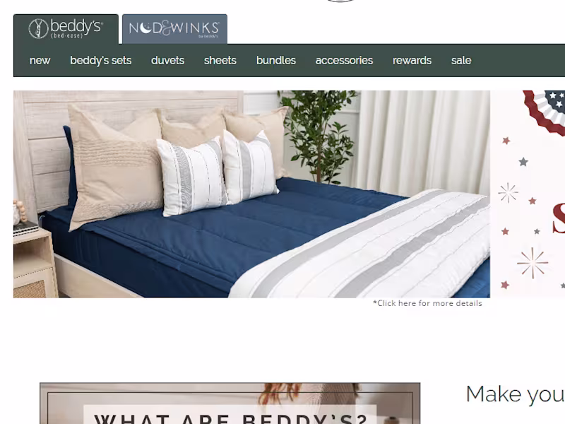 Cover image for  Beddys.com development on Shopify