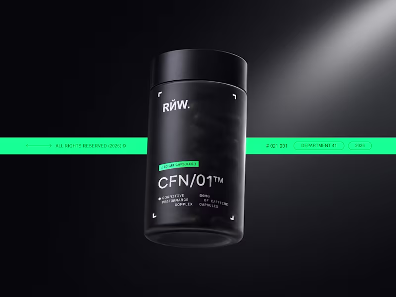 Cover image for CFN/01 | Performance Supplement Packaging