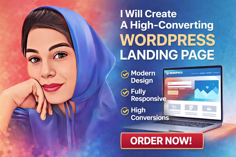 Cover image for I will create a high-converting WordPress landing page