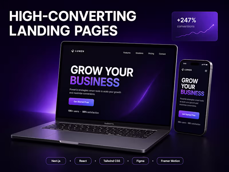 Cover image for High-Converting Landing Page (Conversion-Focused Design)