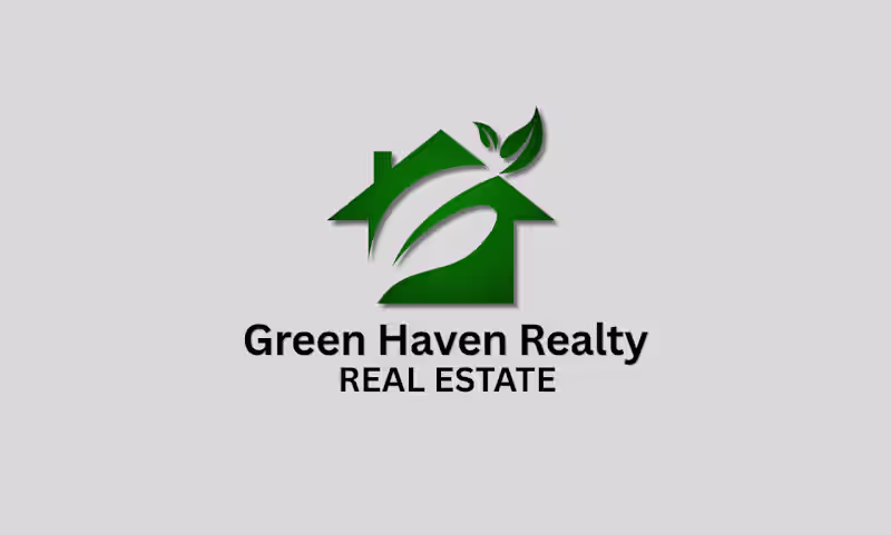 Cover image for Green Haven Realty - Eco-Friendly Real Estate Logo🌱