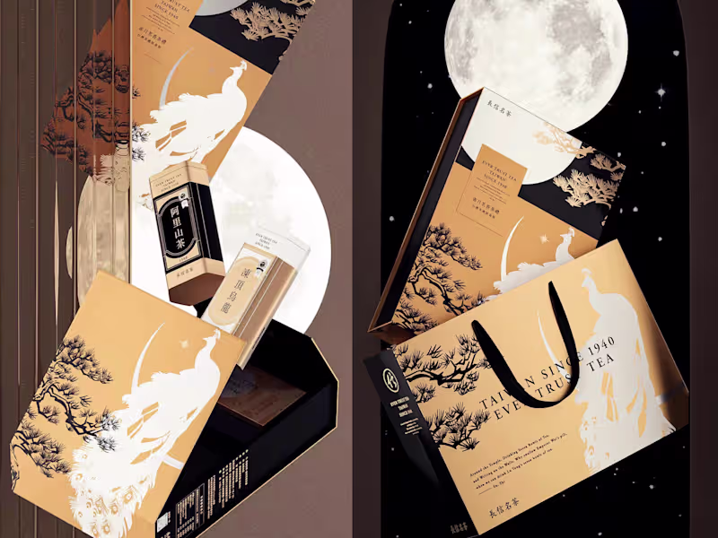Cover image for WHITE PEACOCK AND MOON TEA GIFT SET
