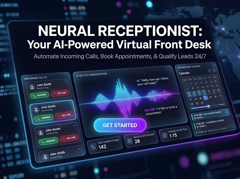 Cover image for AI Voice Receptionist System