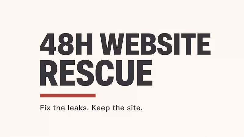 Cover image for Lead Rescue — Capture, Ack & Booking Path
