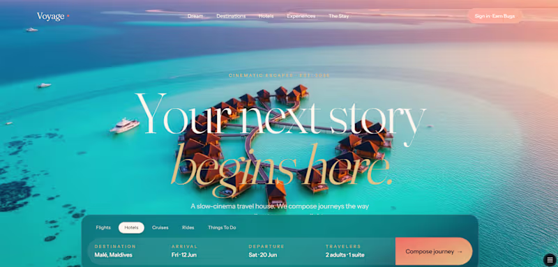 Cover image for Luxury Travel and Booking Web Portal. Has everything you nee...