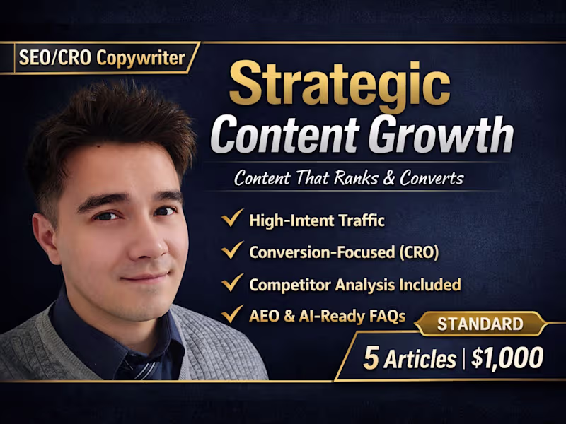 Cover image for Standard: Strategic SEO Content Bundle (5 Articles)