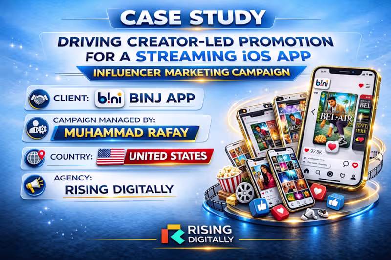 Cover image for BINJ App - Streaming IOS App - Managed Influencer Campaigns