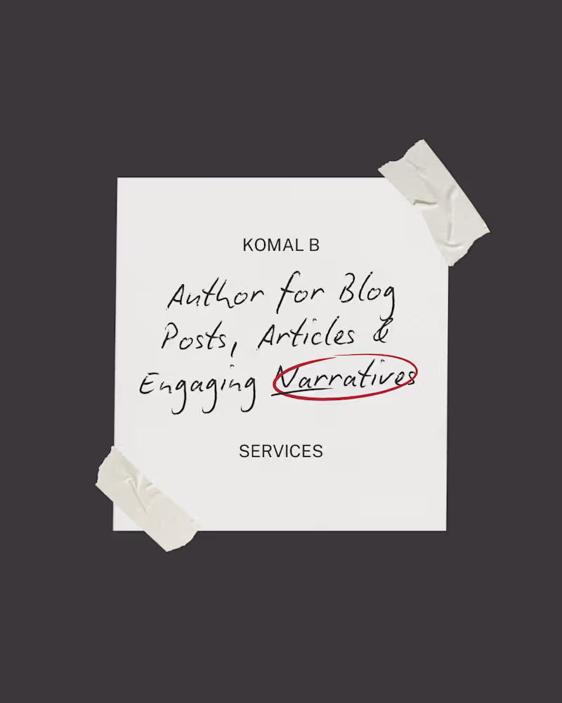 Cover image for Your Go-To Author for Blog Posts, Articles & Engaging Narratives