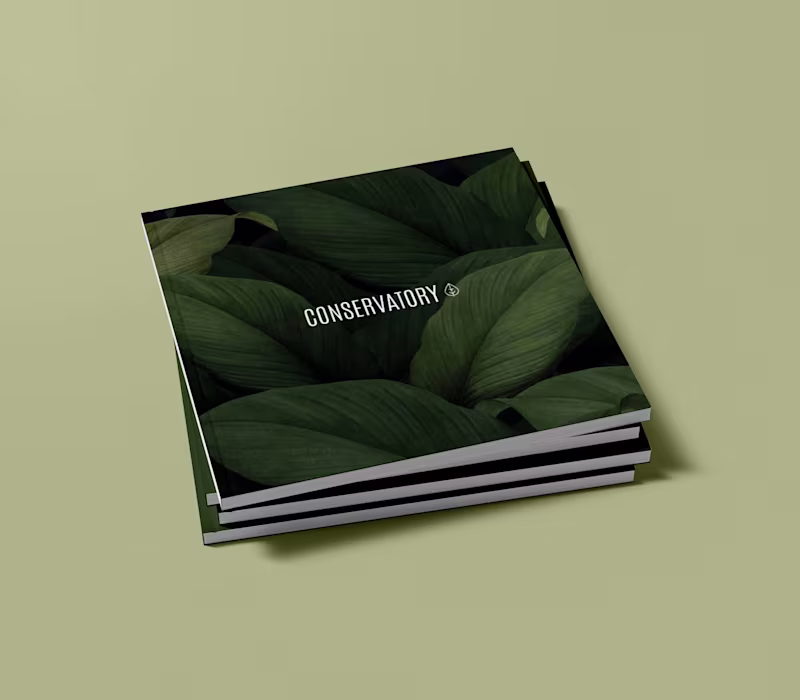 Cover image for Conservatory | Brand identity for hotel lounge and cafe