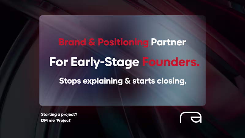 Cover image for Brand & Positioning Partner for First-Time B2B Founders