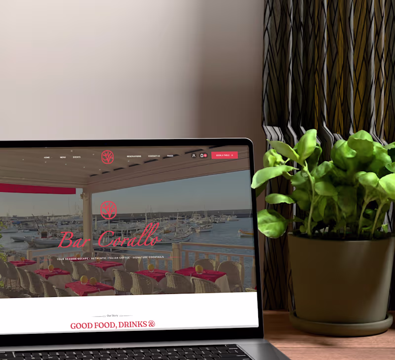 Cover image for Bar Corallo Website Design and Automation
