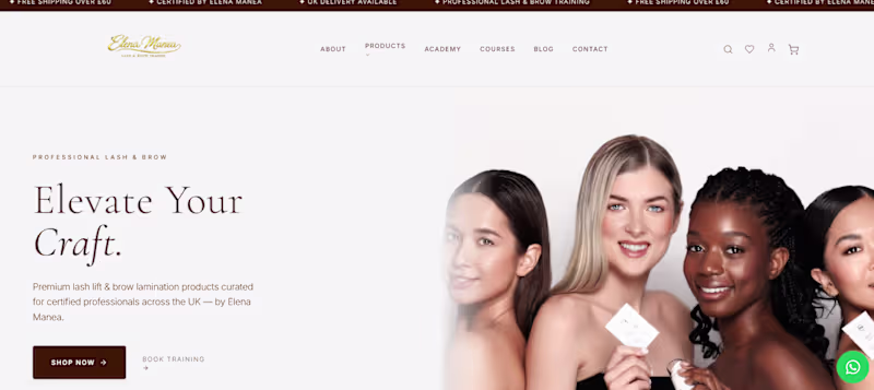 Cover image for An e-store for professionals in eye & brow industry. The bus...