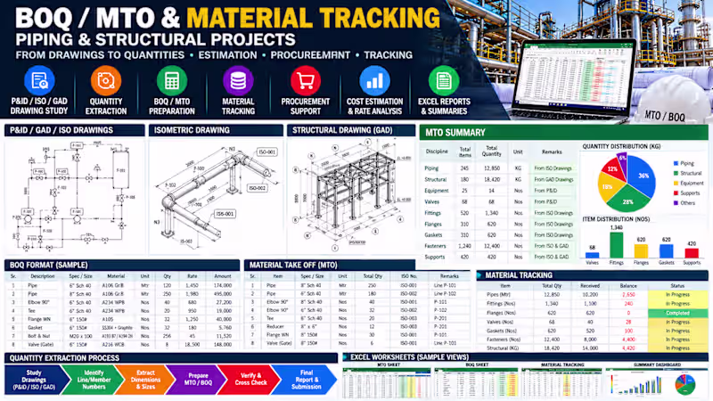 Cover image for BOQ / MTO & Material Tracking