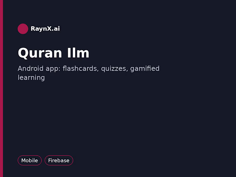 Cover image for Quran Ilm — Gamified Islamic Learning App