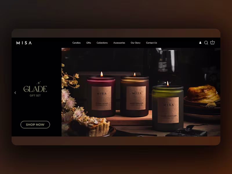 Cover image for Shopify Website for Misa Candles