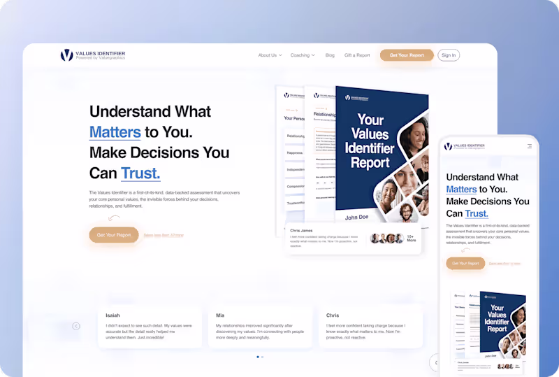 Cover image for Values Identifier