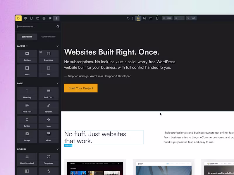 Cover image for Custom WordPress Website