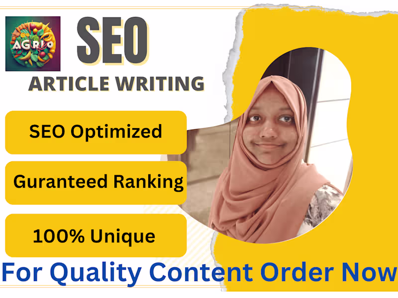 Cover image for I will write SEO optimized articles for top google rankings