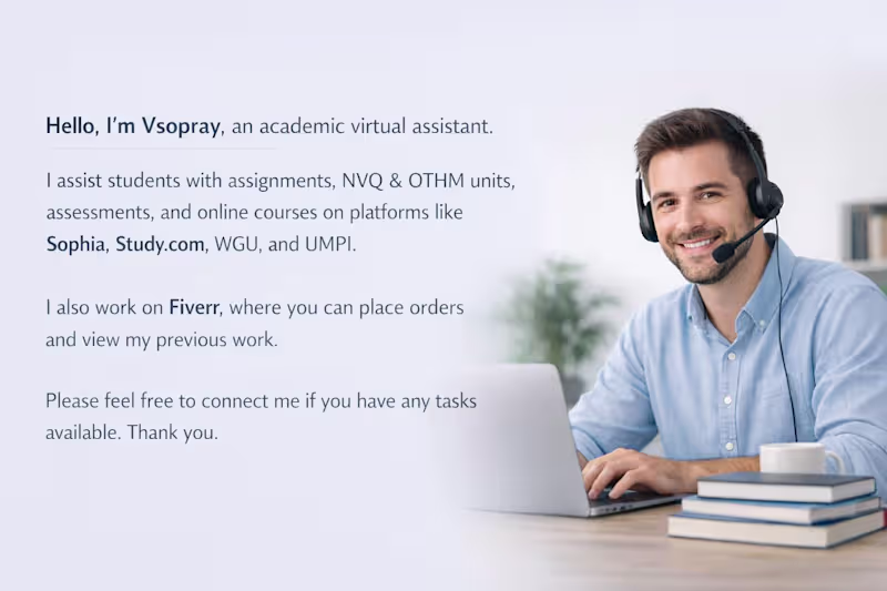 Cover image for Need help with assignments, NVQ,
