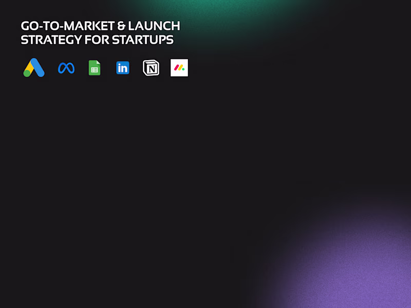 Cover image for Go-to-Market & Launch Strategy for Startups