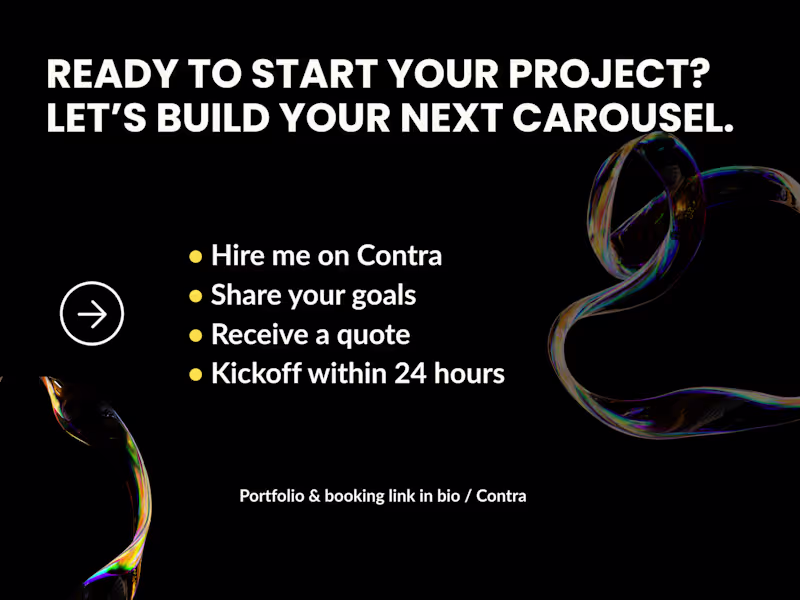 Cover image for Startup Pitch Deck & Instagram Carousel Design in Canva