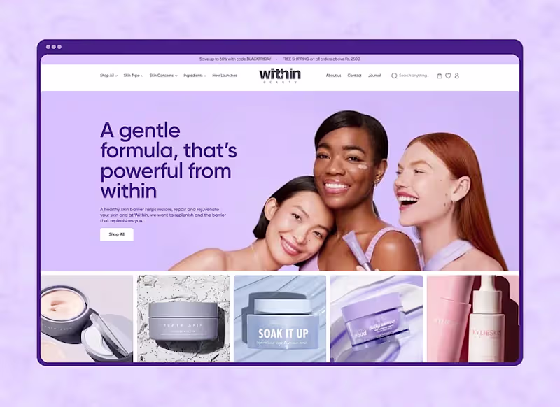 Cover image for Custom Shopify Store Design & Development for D2C Brands