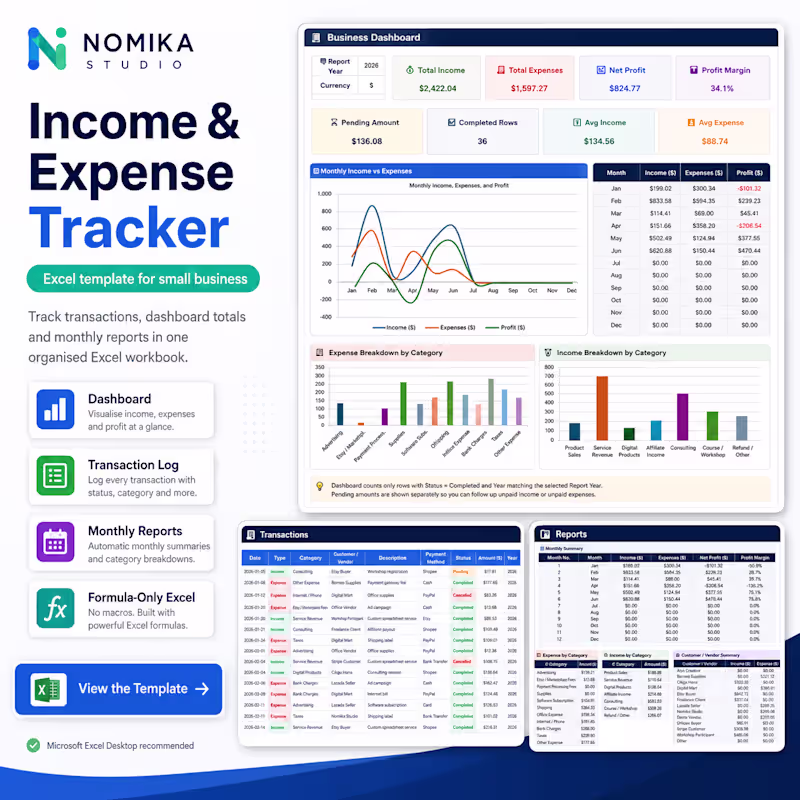 Cover image for A self-initiated Excel workbook project