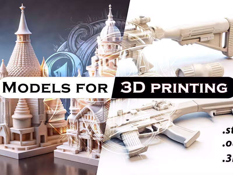 Cover image for I will create 3D models for printing