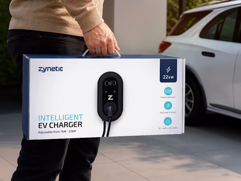Cover image for Packaging Design for Zynetic Smart EV Charger