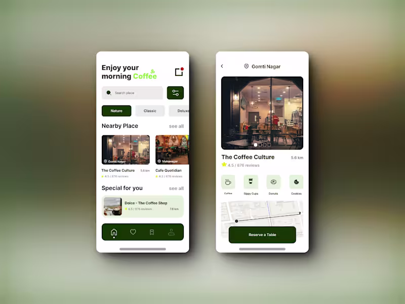 Cover image for Coffee App Ui Design