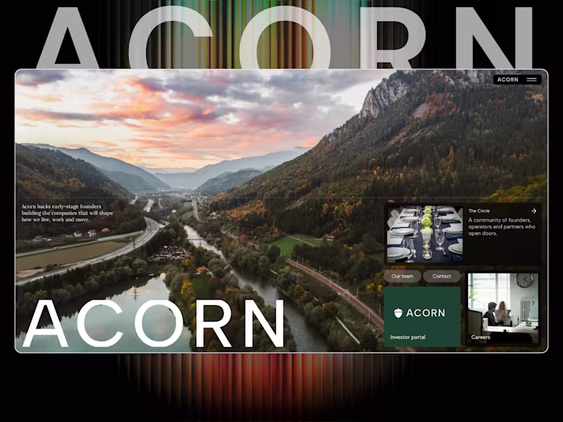 Cover image for Acorn — a new VC