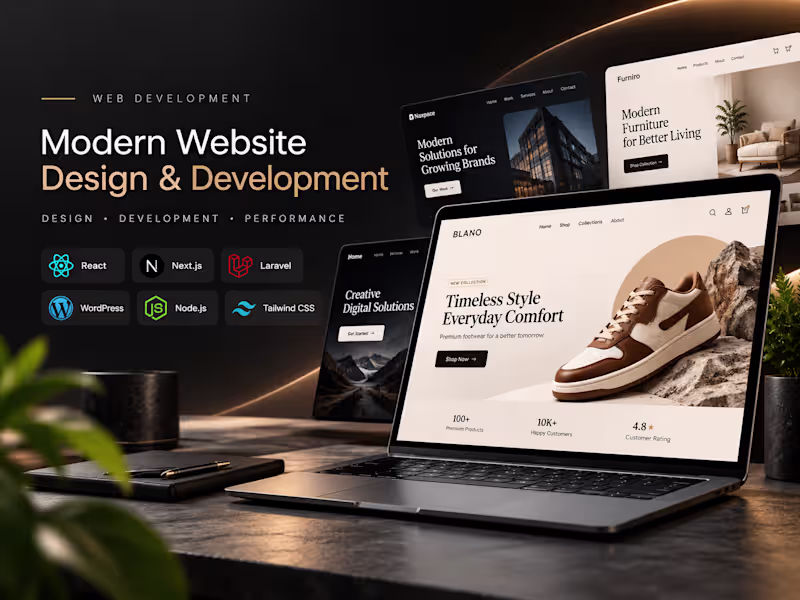 Cover image for Modern Website Design & Development